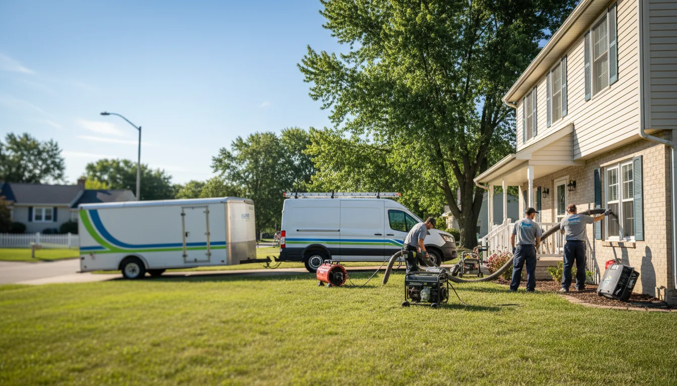 Flooded Basement Restoration And Cleanup With Repair in Bellevue, IA near me